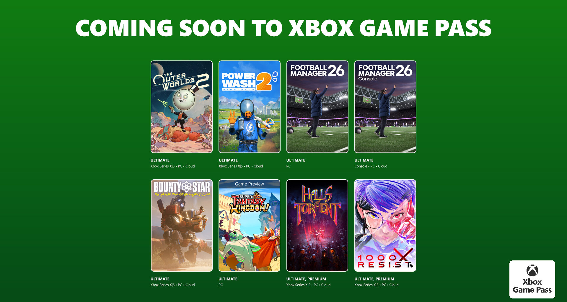 Xbox Game Pass anuncia los juegos para finales de octubre
