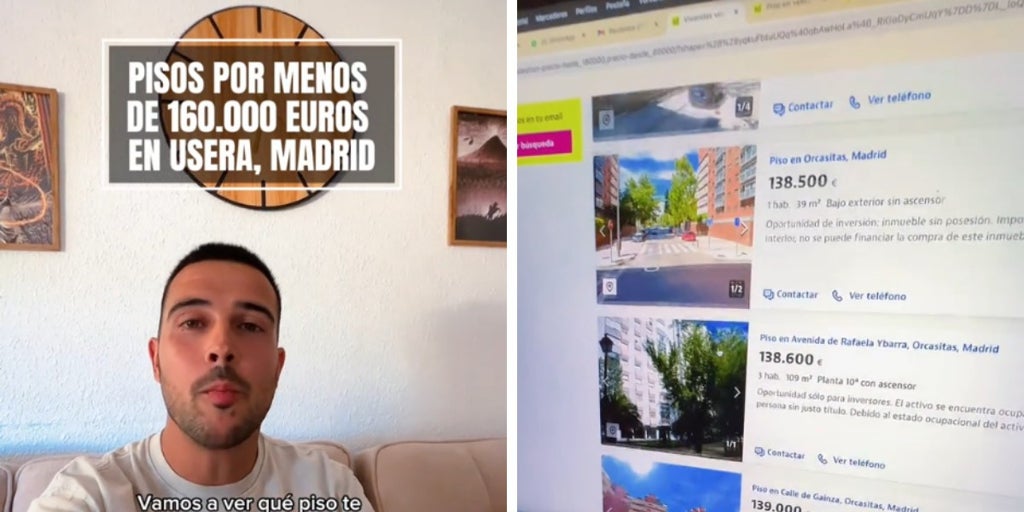 Prueba a comprarse un piso por menos de 160.000 euros en Usera en Madrid y este es el resultado: «Vais a alucinar»