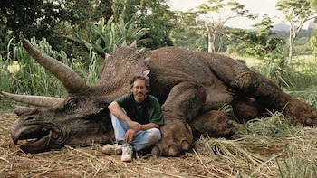 Steven Spielberg en el rodaje