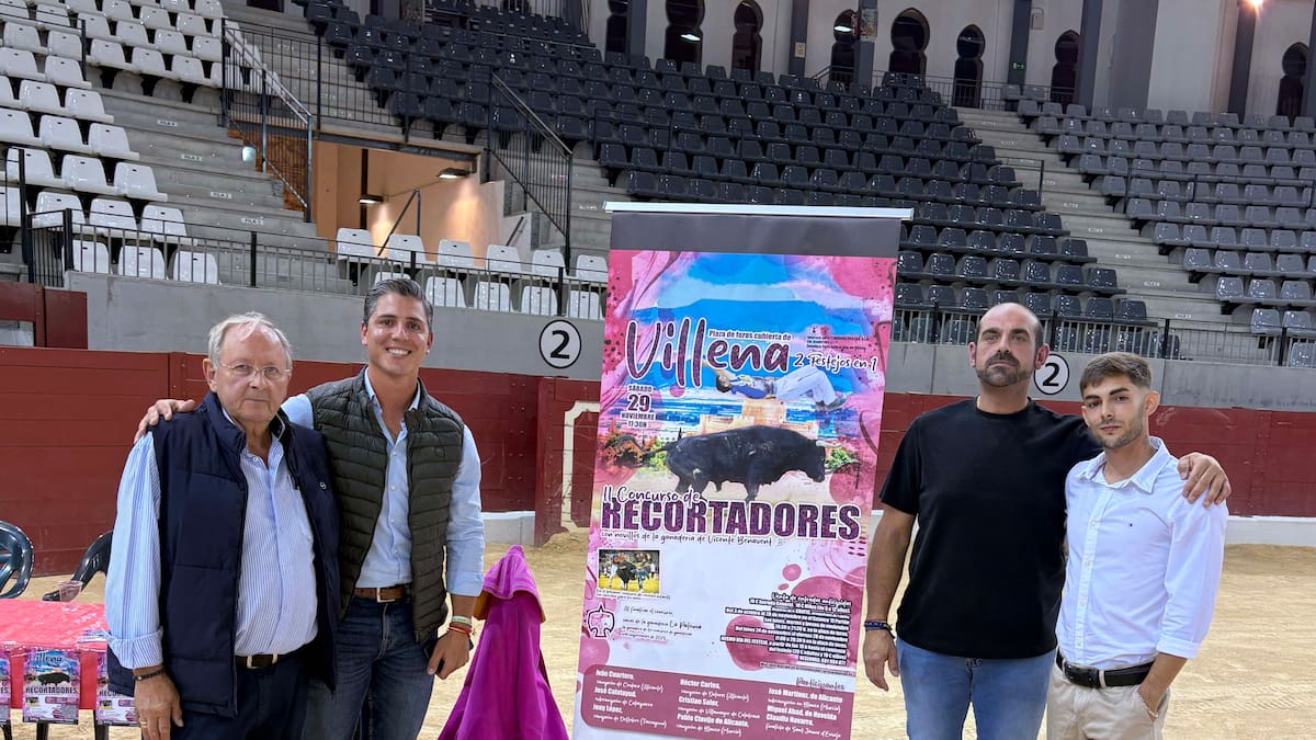 Presentado el cartel del II Concurso de Recortadores y la suelta de vaquillas | Radio Villena