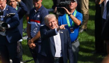 Trump responde a la celebración de Europa en la Ryder Cup: “Os estoy viendo”