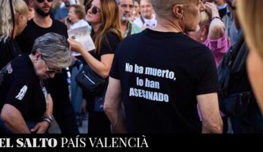 Clamor en las calles contra Mazón en el aniversario de la dana - El Salto