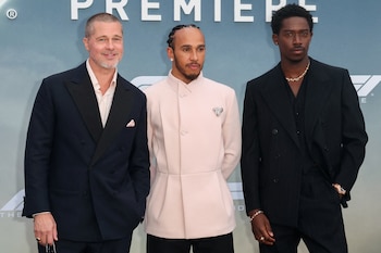 Brad Pitt, Lewis Hamilton y