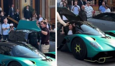 Fernando Alonso conduce un coche de tres millones de euros tan incómodo que ni Melissa Jiménez consigue salir sin ayuda