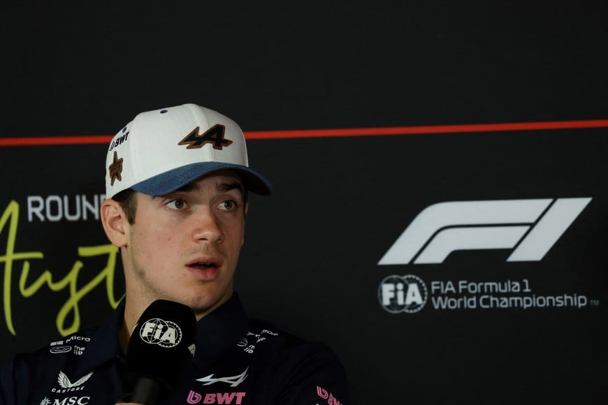 Formula One F1 - United States Grand Prix - Circuit of the Americas, Austin, Texas, U.S. - October 16, 2025
Alpine's Franco Colapinto during the press conference REUTERS/Mike Segar