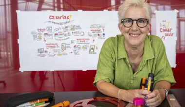 De la crisis laboral al arte en directo: el recorrido creativo de Verity Harrison