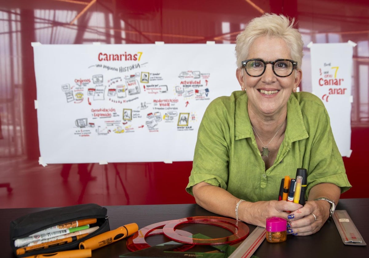 De la crisis laboral al arte en directo: el recorrido creativo de Verity Harrison