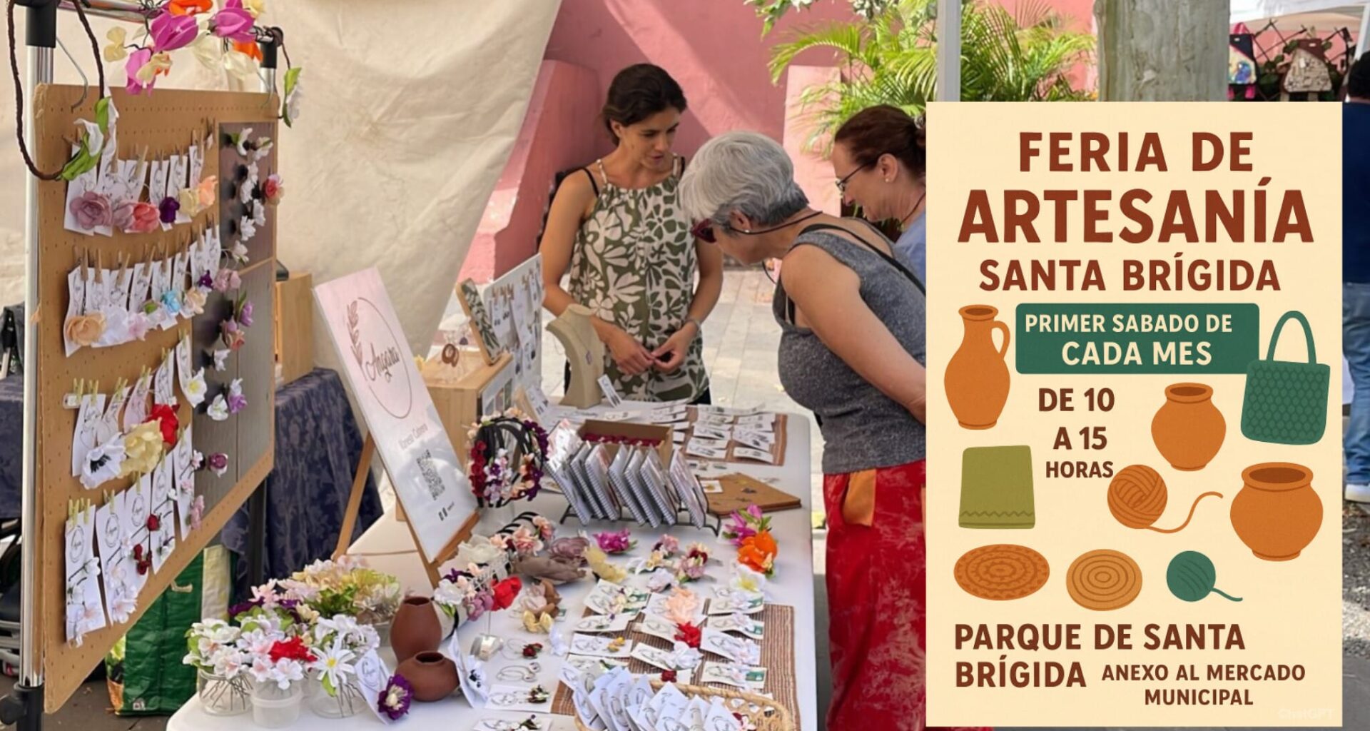 Trece nuevos stands este sábado en la Feria de Artesanía de Santa Brígida » Ayuntamiento de la Villa de Santa Brígida