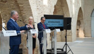 Sanz, en la inauguración de las Reales Atarazanas, “un espacio llamado a convertirse en el corazón cultural de la ciudad de Sevilla”