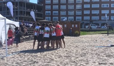 Doble festejo entrerriano en el handball playa Mar del Plata 2025