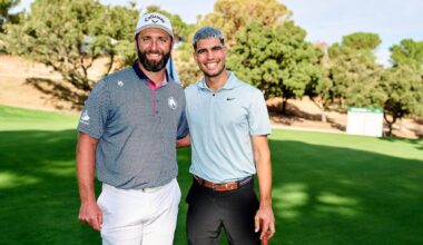 Jon Rahm y Alcaraz, en el pro-am © Open de España