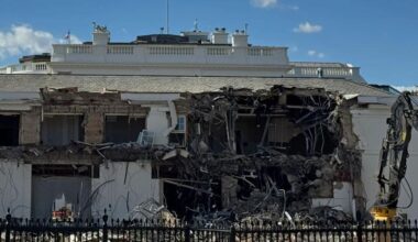Trump derriba por sorpresa el Ala Este de la Casa Blanca para construir un gran salón de gala