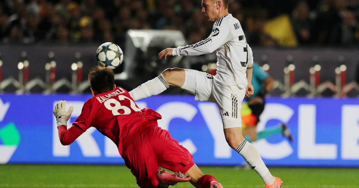 La avivada de Franco Mastantuono que terminó en penal y le dio el primer gol al Real Madrid en Kazajistán por la Champions League