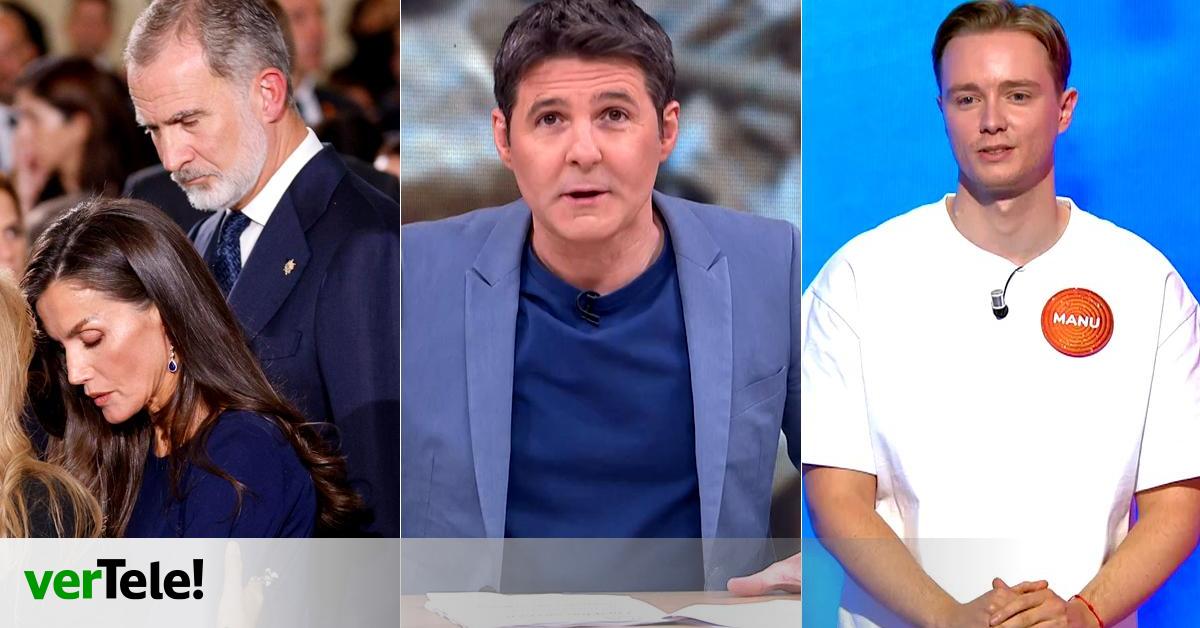 RTVE copa la tarde con el Funeral de la DANA (16%) y el récord de Cintora (13.7%) previo al máximo de Pasapalabra