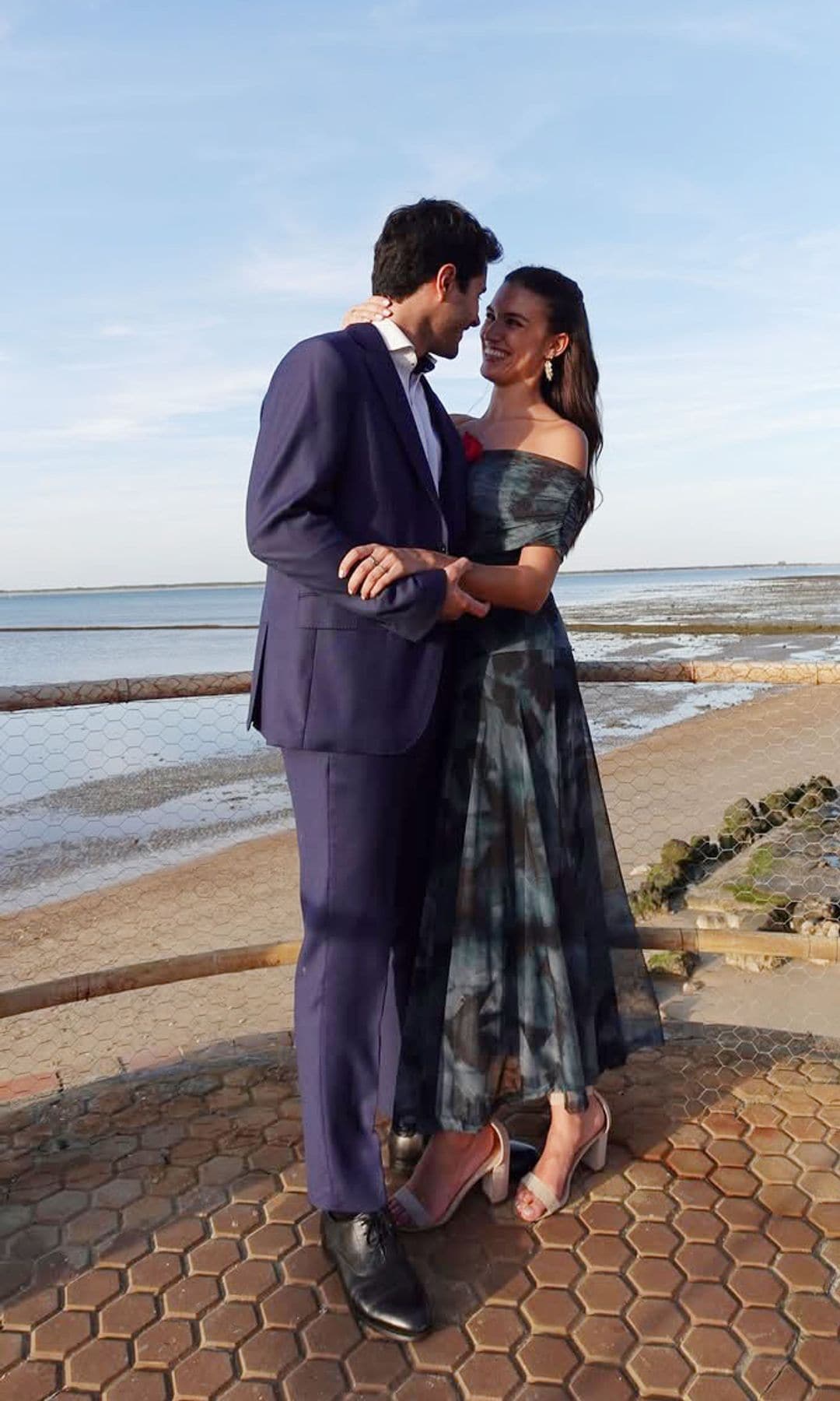 Las hijas de Pepa Gea, Sofía y Paula, en la boda de Alberto Herrera y Blanca Llandres