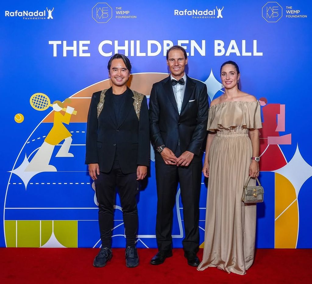 Rafa Nadal y Mery Perelló, en gala benéfica en Hong Kong