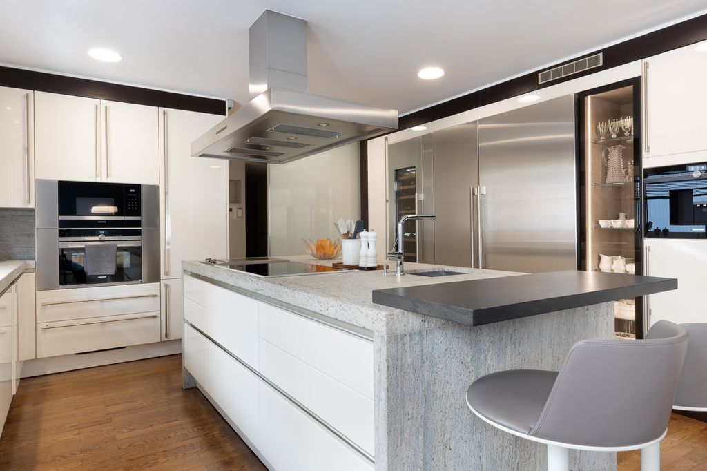 Cocina con isla central