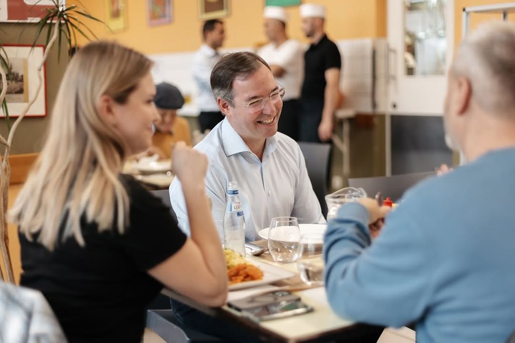 El Gran Duque de Luxemburgo y María Teresa de Luxemburgo