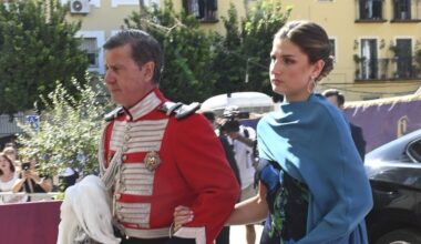 Así es el vestido de Amina, hija de Cayetano Martínez de Irujo y madrina en su boda con Bárbara Mirjan
