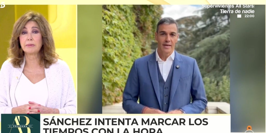 Ana Rosa Quintana sentencia la propuesta del cambio horario con una demoledora réplica a Pedro Sánchez