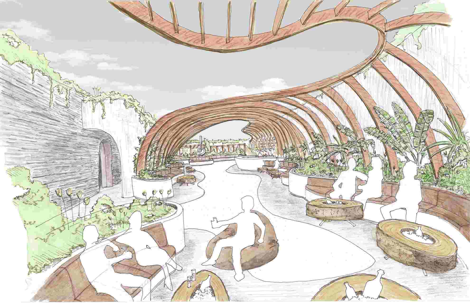 Diseño de los arquitectos en papel