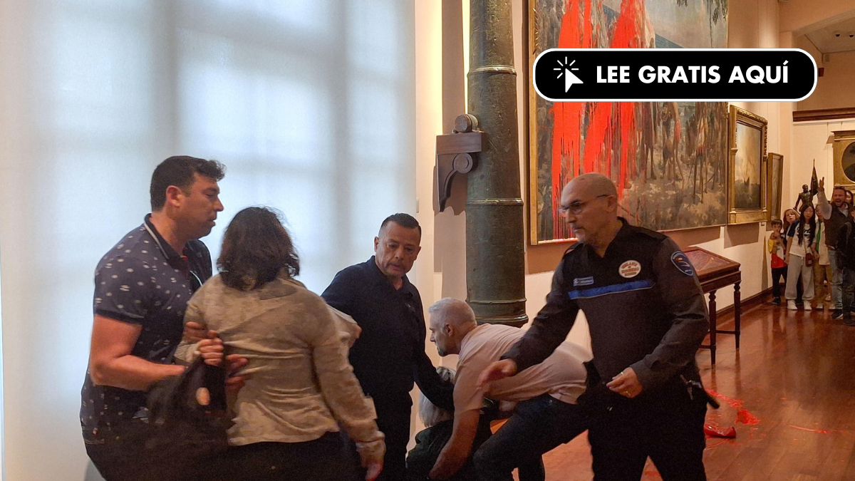 La familia del pintor del cuadro de Colón, «escandalizada» y «dolida» por el ataque