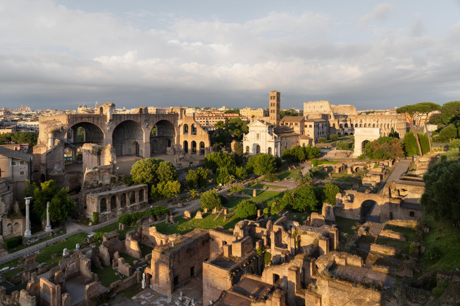 Intervención en la Basílica de Majencio en Roma