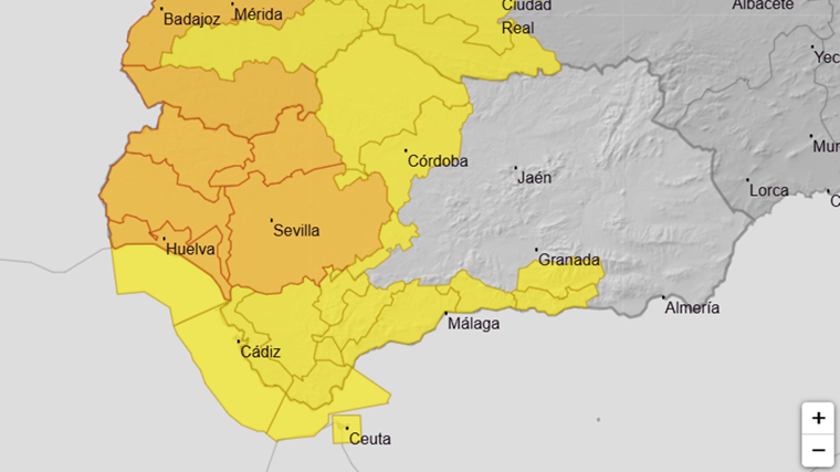 Avisos meteorológicos de la Aemet para este miércoles 29 de octubre