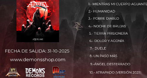 AZRAEL – Ya puedes escuchar fragmentos de todos los temas de su “Aquelarre” - WWW.RAFABASA.COM