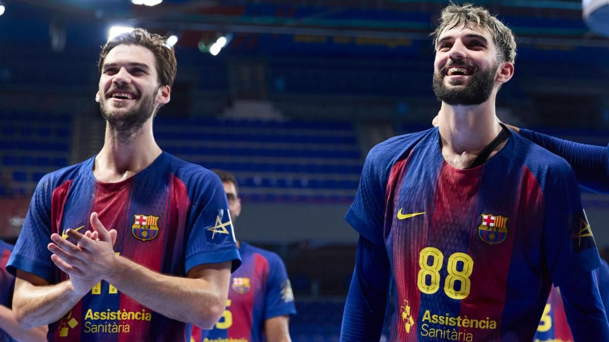 Djordje Cikusa y Petar Cikusa, en el Palau