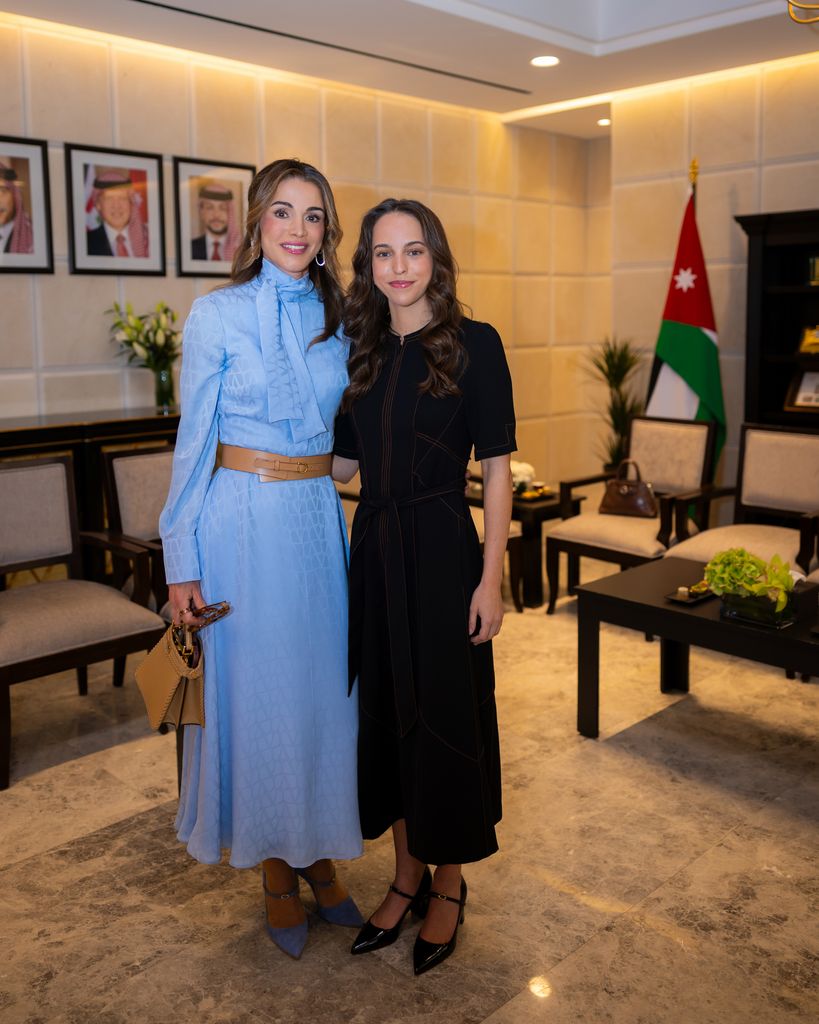 Rania de Jordania en la apertura del Parlamento hachemita en Amán, 2025