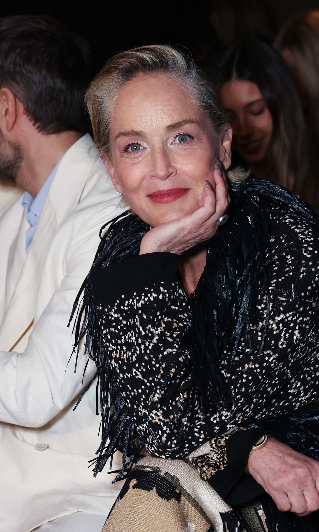 Sharon Stone en Italia en febrero de 2025 