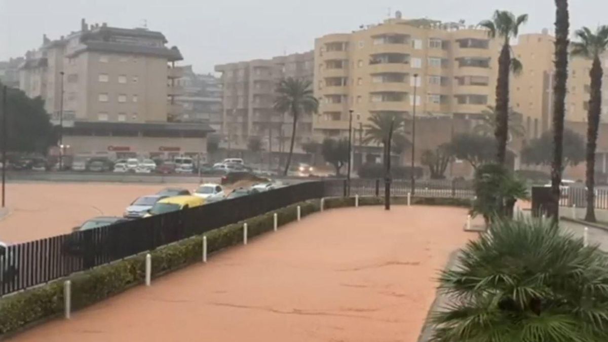 Ibiza, inundada tras el paso de la borrasca Alice