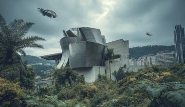 Bilbao imagina su futuro entre cascotes y el Guggenheim cercado por una selva