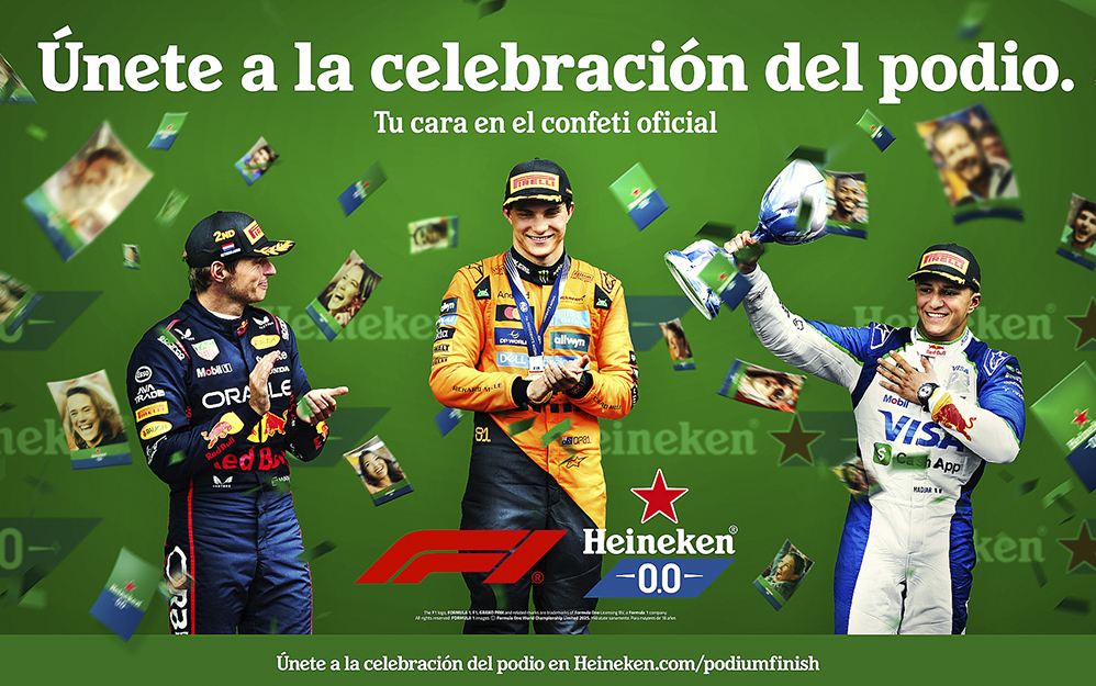Heineken redefine la F1 en México en el Gran Premio 2025