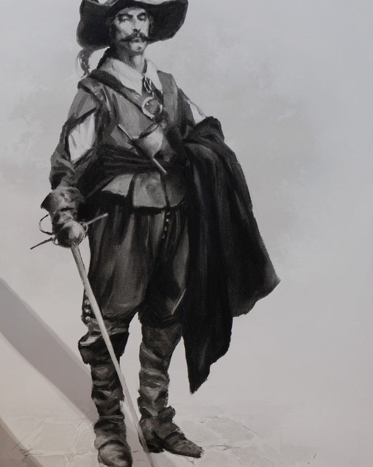 Boceto de la nueva estatua