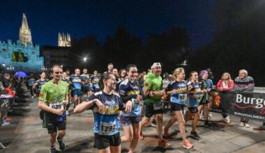 Burgos late por su patrimonio cultural en la primera carrera popular 'Nocturna Lux Mundi Burgos 2031'