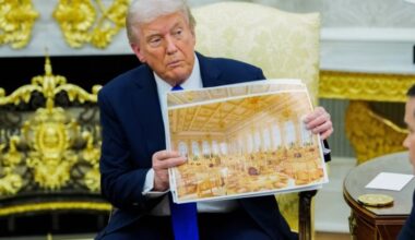 La Casa Blanca publica lista de donantes para el multimillonario salón de baile de Trump