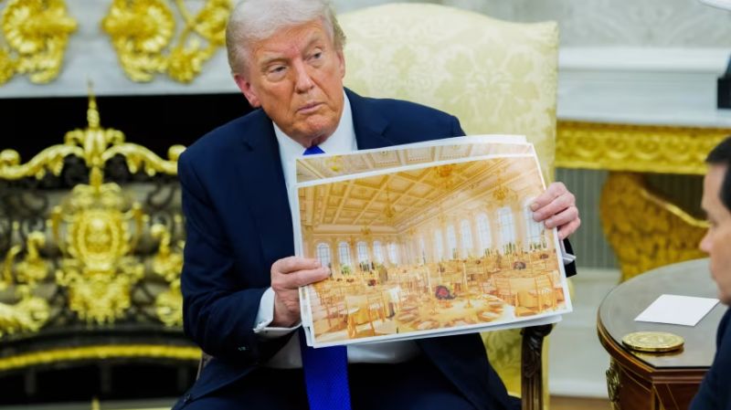 La Casa Blanca publica lista de donantes para el multimillonario salón de baile de Trump