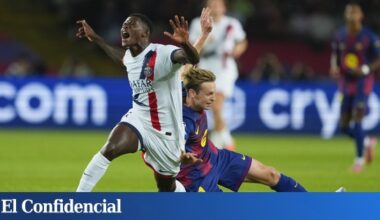 La polémica entrada de Frenkie de Jong en el Barça-PSG por la que se reclamó roja directa