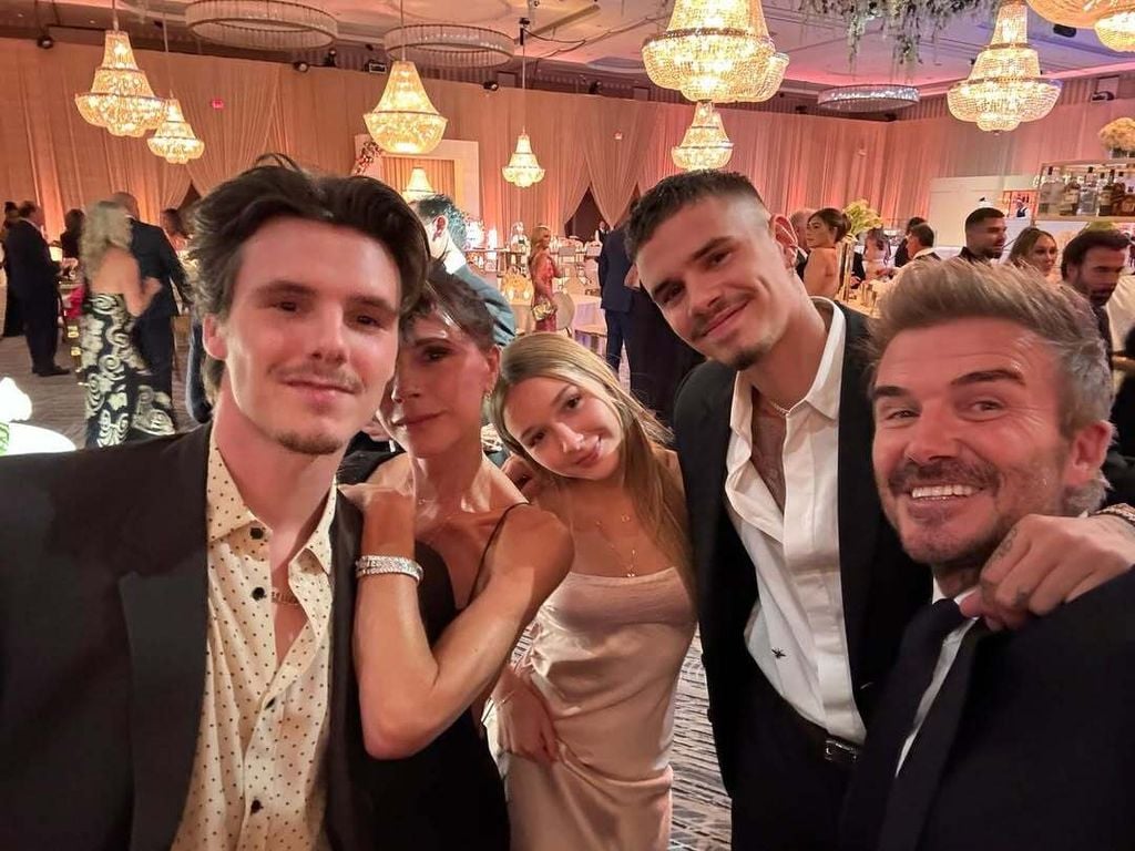 La familia Beckham