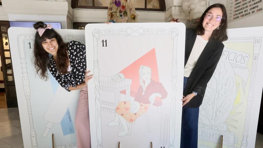 La baraja del 250 aniversario de Artes y Oficios entra en el Museo de Bellas Artes