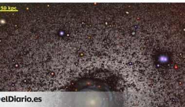 Investigadores del IAC revelan estructuras nunca vistas en una de las galaxias más grandes y tenues del Universo