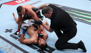 El golpe de nocaut que "anestesió" a un rival en el primer round rumbo a un título de UFC
