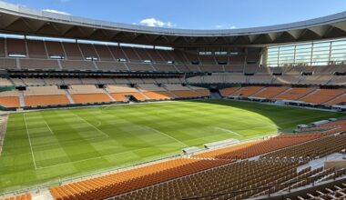 Nuevo césped en la Cartuja, que se estrenará en el Betis