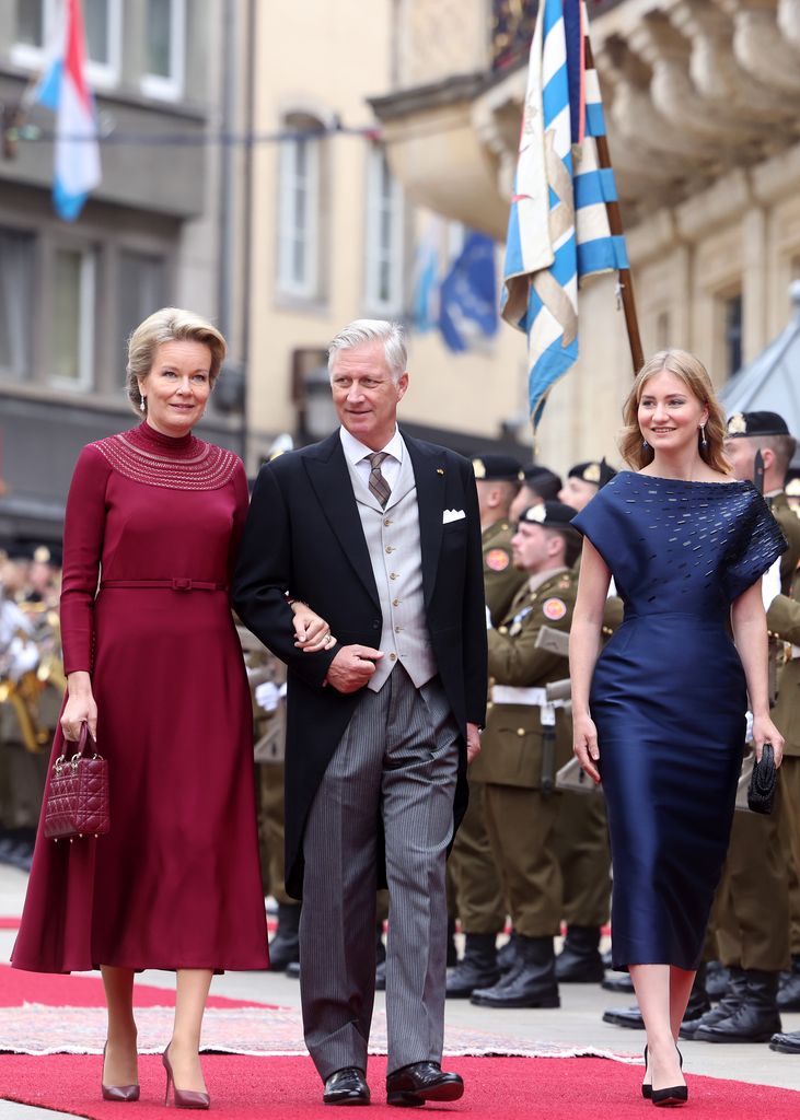 Los Reyes de Bélgica y la princesa Elisabeth en Luxemburgo