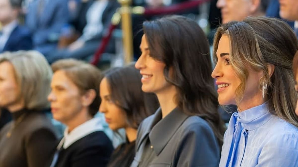 Rania de Jordania y las princesas Salma y Rajwa asisten a la segunda apertura ordinaria del Consejo de la Nación