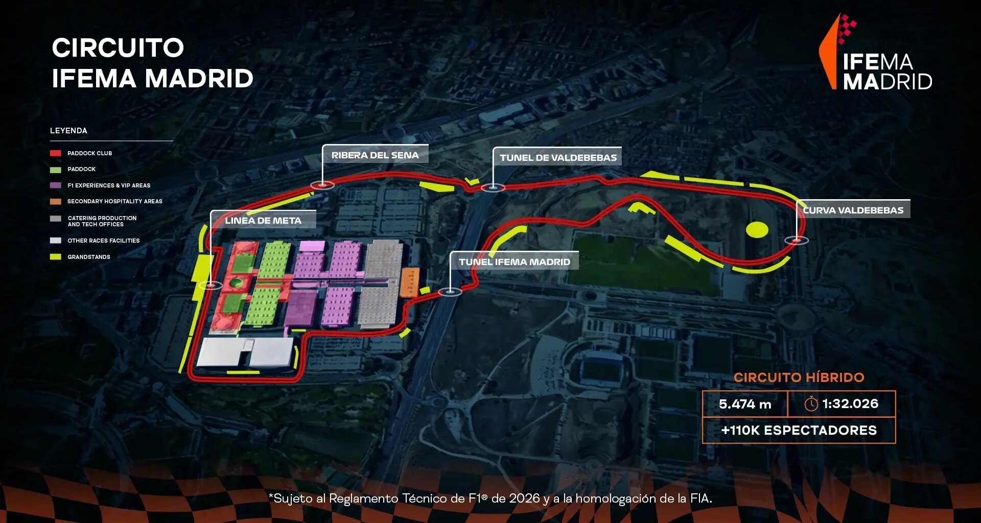 Con 22 curvas y más de 5 km, esta es la velocidad máxima que se podrá alcanzar en el circuito de Fórmula 1 'Madring'