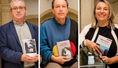 Koldo Biguri, Markos Zapiain e Itxaso del Castillo, premios Euskadi de Traducción y Ensayo