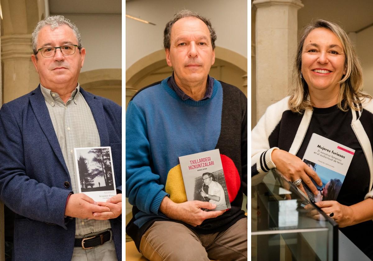 Koldo Biguri, Markos Zapiain e Itxaso del Castillo, premios Euskadi de Traducción y Ensayo
